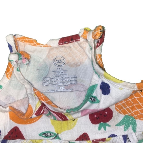 ♥️ WONDER NATION 6-9m girls tank top - Picture 2 of 2